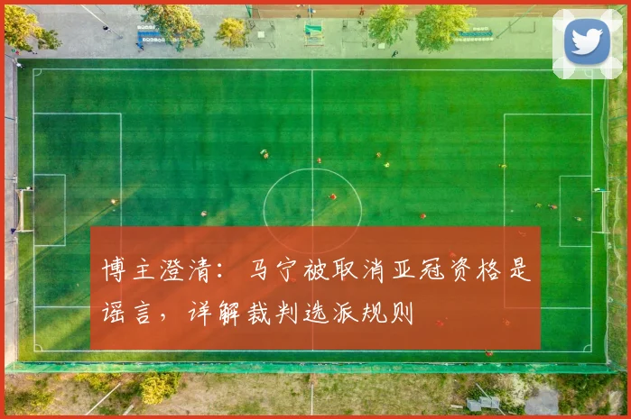 博主澄清：马宁被取消亚冠资格是谣言，详解裁判选派规则